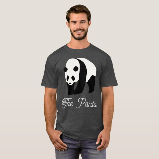 Het Panda kleurenblok T-shirt (Voorkant volledig)