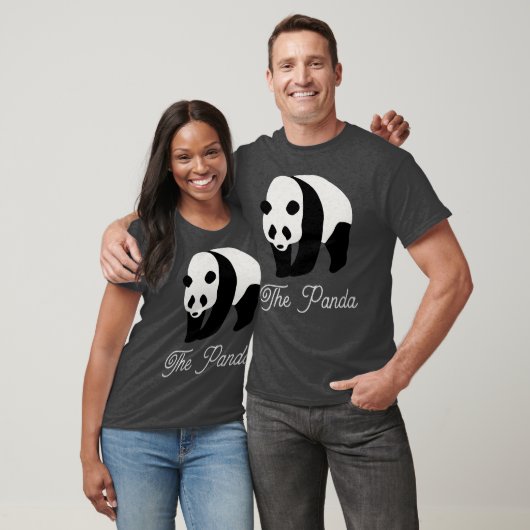 Het Panda kleurenblok T-shirt (Unisex)