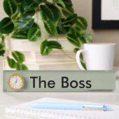 Het paneel van de het bureaunaam van het Boss Naambordje