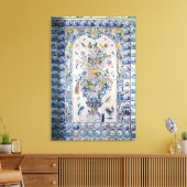 Het paneel van de tegel van de wc verwijderen canvas afdruk (Insitu (Woonkamer))