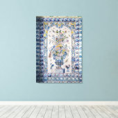 Het paneel van de tegel van de wc verwijderen canvas afdruk (Insitu (Houten vloer))