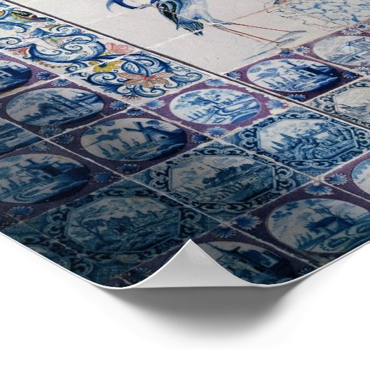 Het paneel van de tegel van de wc verwijderen poster (Hoek)