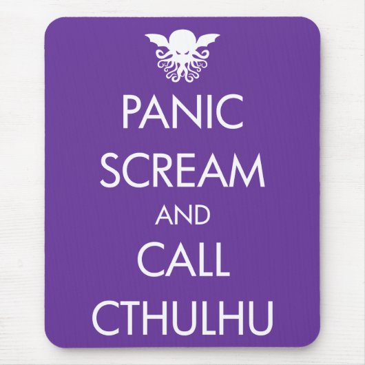 Het Paniek van het scherm en de Cthulhu van de Vra Muismat (Voorkant)