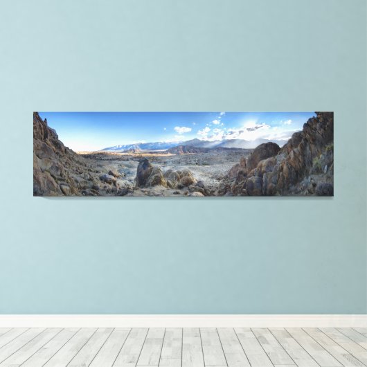 Het Panorama van de Heuvels van Alabama - Vallei Canvas Afdruk (Insitu (Houten vloer))