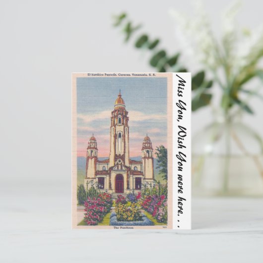 Het Pantheon, Caracas, Venezuela Briefkaart (Staand voorkant)