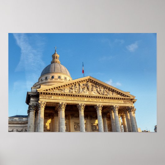 Het Pantheon in Parijs, Frankrijk Poster (Voorkant)