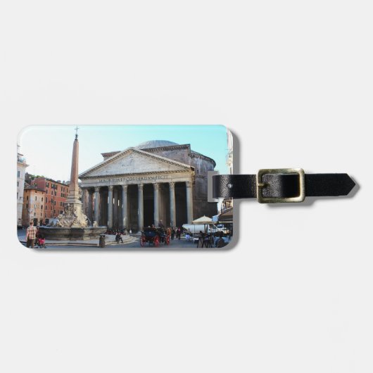 Het Pantheon in Rome, Italië Bagagelabel (Voorkant horizontaal)
