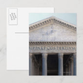 Het Pantheon in Rome, Italië. Briefkaart (Voorkant / Achterkant)