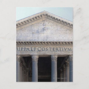 Het Pantheon in Rome, Italië. Briefkaart