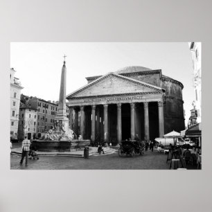 Het Pantheon in Rome, Italië Poster