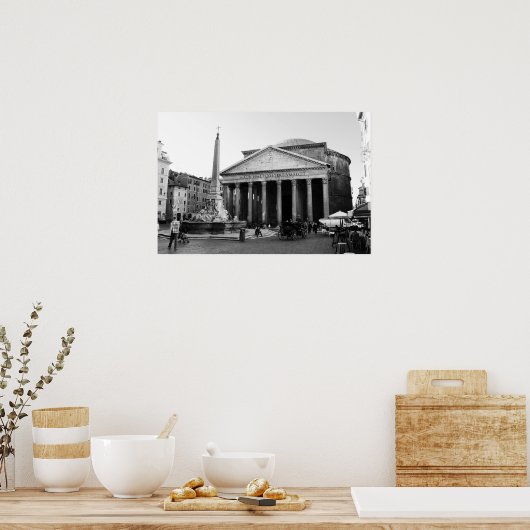 Het Pantheon in Rome, Italië Poster (Keuken)