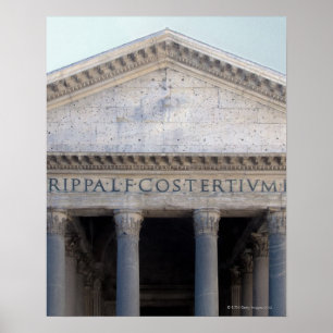 Het Pantheon in Rome, Italië. Poster