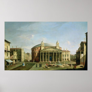 Het Pantheon in Rome Poster