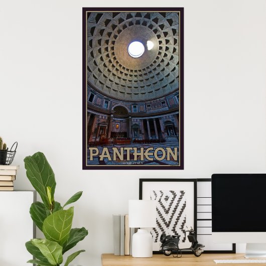 Het pantheon poster (Thuiskantoor)