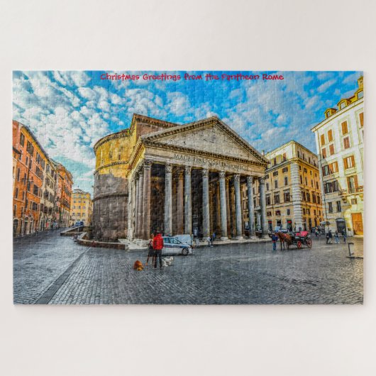 Het Pantheon  Rome Italië Legpuzzel (Horizontaal)