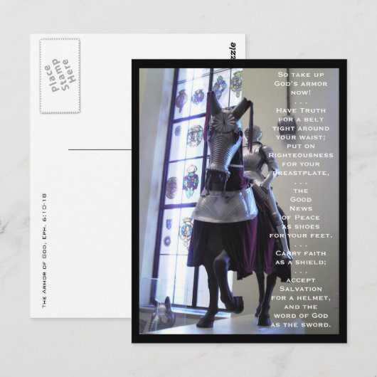 Het pantser van God (paard) Briefkaart (Voorkant / Achterkant)