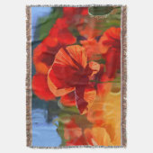 Het papaverhuis - olieverfschilderij deken (Voorkant Verticaal)