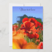 Het papaverhuis - olieverfschilderij feestdagenkaart (Voorkant)