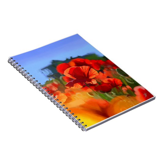 Het papaverhuis - olieverfschilderij notitieboek (Rechterzijde)