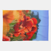 Het papaverhuis - olieverfschilderij theedoek (Horizontaal)