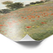 Het papaverveld bij Argenteuil door Claude Monet Foto Afdruk (Hoek)