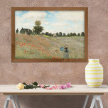 Het papaverveld bij Argenteuil door Claude Monet Poster<br><div class="desc">Claude Monet schilderde The Poppy Field in 1873 bij zijn terugkeer uit het Verenigd Koninkrijk (in 1871) toen hij zich met zijn familie vestigde in Argenteuil tot 1878. Het was een tijd die de kunstenaar een grote voldoening gaf als schilder, ondanks de falende gezondheid van Camille. Claude Monet schilderde The...</div>