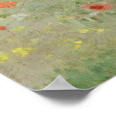 Het papaverveld bij Argenteuil door Claude Monet Poster (Hoek)