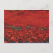 het papaverveld briefkaart (Voorkant)