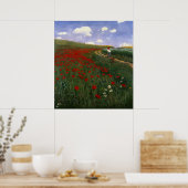 Het papaverveld poster (Keuken)
