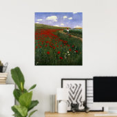 Het papaverveld poster (Thuiskantoor)