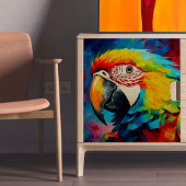 Het papegaai ontkoppelde weefsel papier