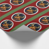 Het papier voor de kerstbeklimming van de rendierm (Hoek)