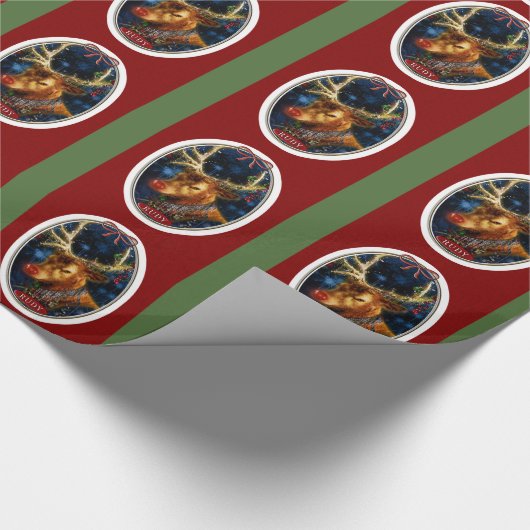 Het papier voor de kerstbeklimming van de rendierm (Hoek)