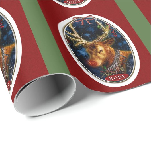 Het papier voor de kerstbeklimming van de rendierm (Rol Hoek)