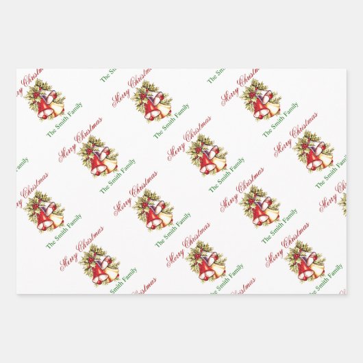 Het papier voor kerstboomcellen personaliseren inpakpapier vel (Voorkant)