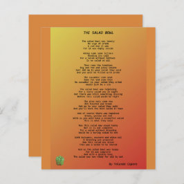 Het papierblad voor de salad Bowl