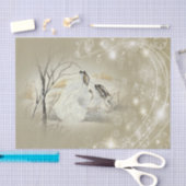 Het Papieren zakdoekje van Kerstmis van Tissuepapier (Craft)