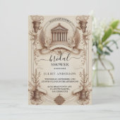 Het Papyrus  Vellum Overlay Vrijgezellenfeest Kaart (Staand voorkant)