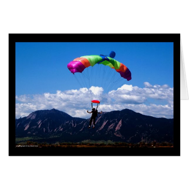 Het parachuteren (Voorkant Horizontaal)