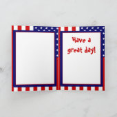 Het paraderen op 4 van Juli Kaart (Binnen)