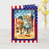 Het paraderen op 4 van Juli Kaart (Gele Bloem)