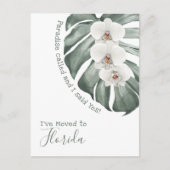 Het paradijs heet Tropical White Orchids Ik ben ve Briefkaart (Voorkant)