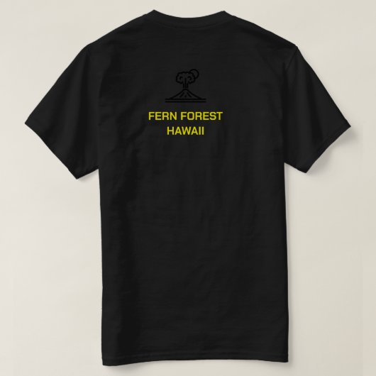 HET PARADIJS LIGT DIEP IN HET OERWOUD VAN HAWAÏ T-SHIRT (Design achterkant)