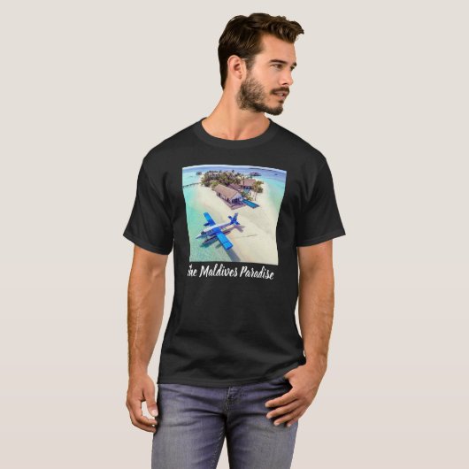 Het paradijs van de Malediven T-shirt (Voorkant volledig)