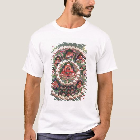 Het Paradijs van Shambhala, Tibetaanse banner T-shirt (Voorkant)