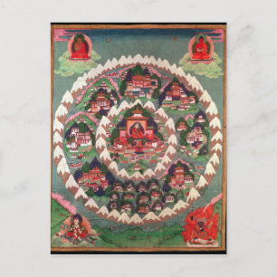 Het paradijs van Shambhala, Tibetan Banner Briefkaart