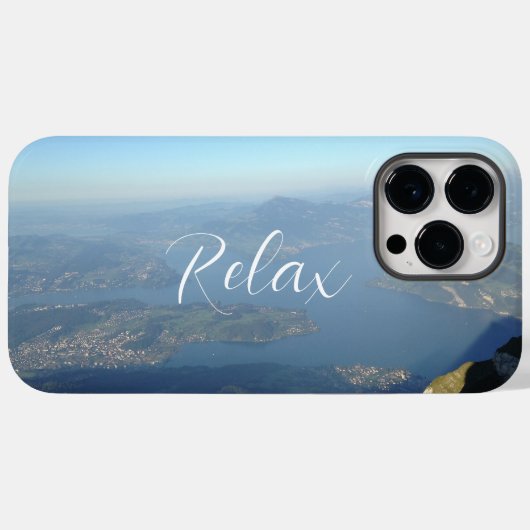 Het paradijslandschap van de berggebieden ontlaste Case-Mate iPhone case (Achterkant (horizontaal))