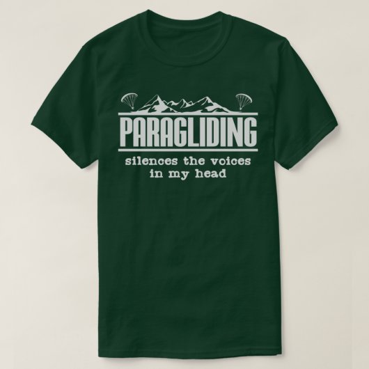 Het Paraglideren van de Paragraaf van het Citaat P T-shirt (Design voorkant)