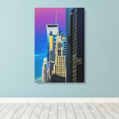 Het Paramount Building New York City Poster Canvas Afdruk (Insitu (Houten vloer))