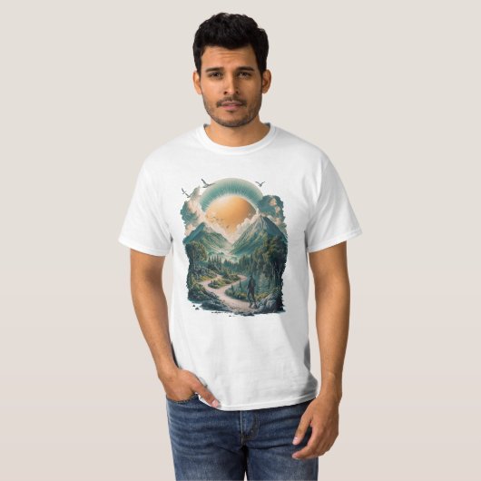 Het parcours lopen t-shirt (Voorkant volledig)